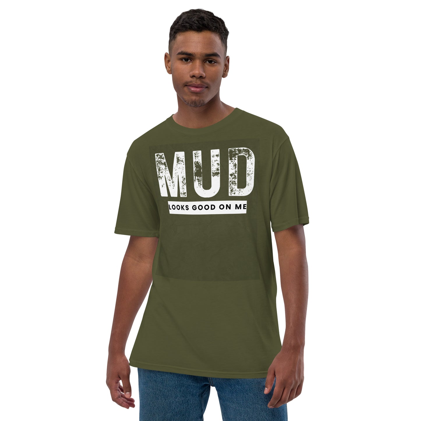 Unisex mud looks good on me premium viscose hemp t-shirt