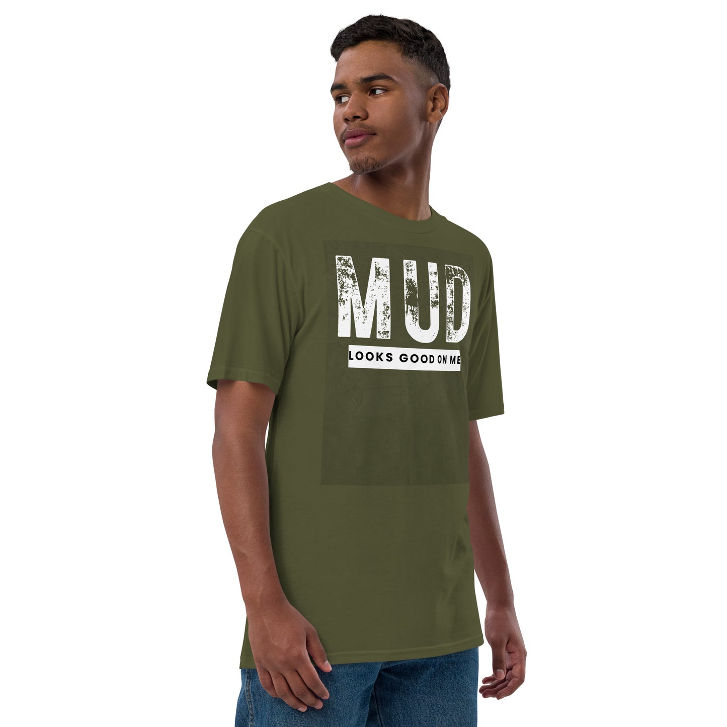 Unisex mud looks good on me premium viscose hemp t-shirt